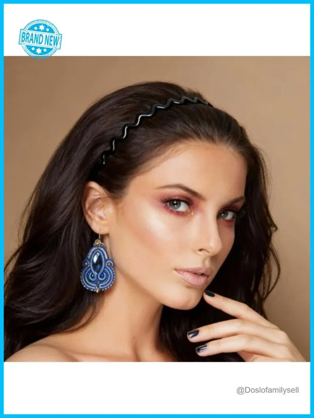 U-Shaped Zigzag Headband, Non-Slip Teeth Hair Accessory, Reversible Lifting